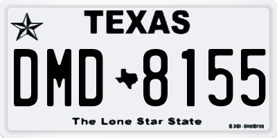 TX license plate DMD8155
