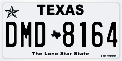 TX license plate DMD8164