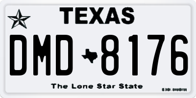 TX license plate DMD8176