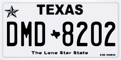TX license plate DMD8202