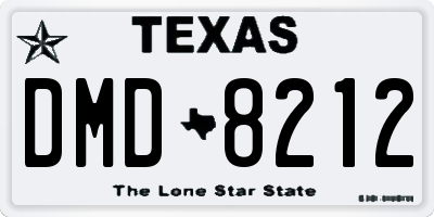 TX license plate DMD8212