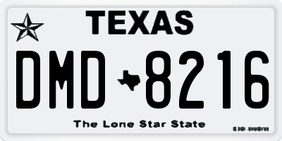 TX license plate DMD8216