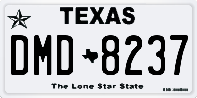 TX license plate DMD8237