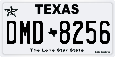 TX license plate DMD8256