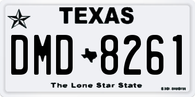 TX license plate DMD8261
