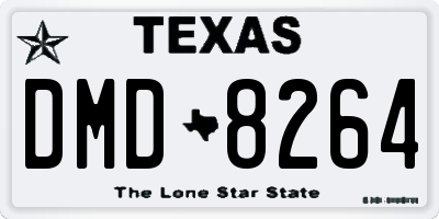 TX license plate DMD8264