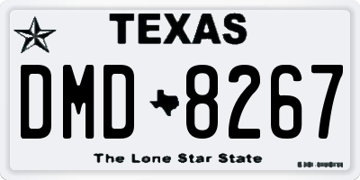TX license plate DMD8267