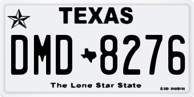 TX license plate DMD8276