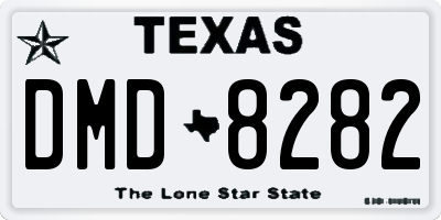 TX license plate DMD8282