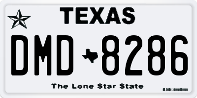 TX license plate DMD8286