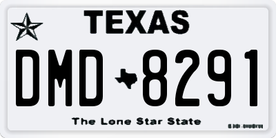 TX license plate DMD8291
