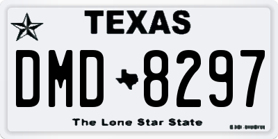 TX license plate DMD8297