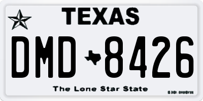 TX license plate DMD8426