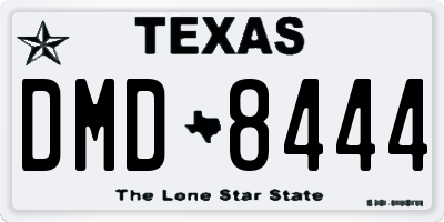 TX license plate DMD8444