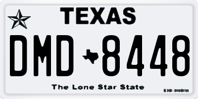 TX license plate DMD8448