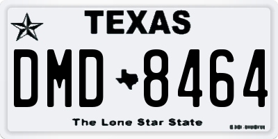 TX license plate DMD8464