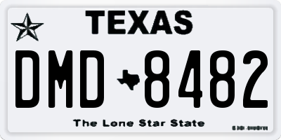 TX license plate DMD8482