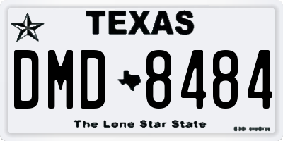 TX license plate DMD8484