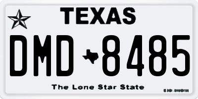 TX license plate DMD8485