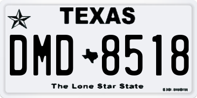 TX license plate DMD8518