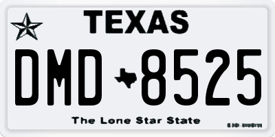 TX license plate DMD8525