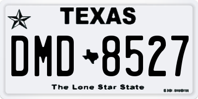 TX license plate DMD8527
