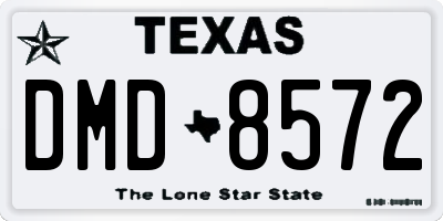 TX license plate DMD8572