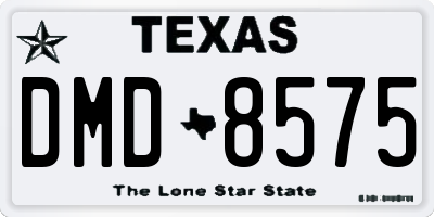 TX license plate DMD8575