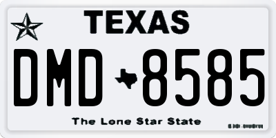 TX license plate DMD8585