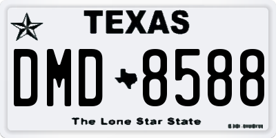 TX license plate DMD8588