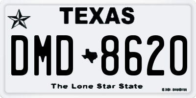 TX license plate DMD8620