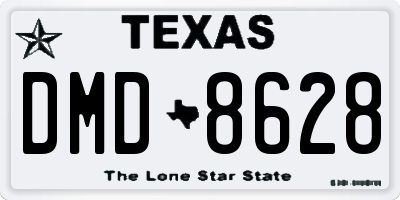 TX license plate DMD8628