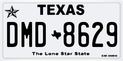 TX license plate DMD8629