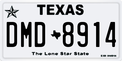 TX license plate DMD8914