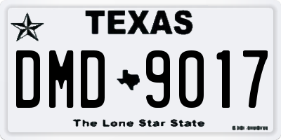 TX license plate DMD9017