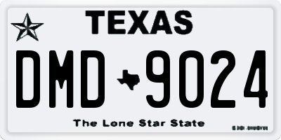 TX license plate DMD9024