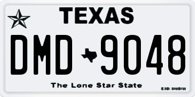 TX license plate DMD9048