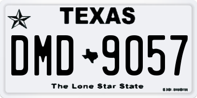 TX license plate DMD9057