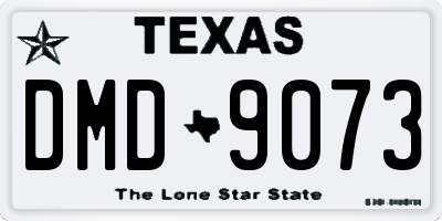 TX license plate DMD9073