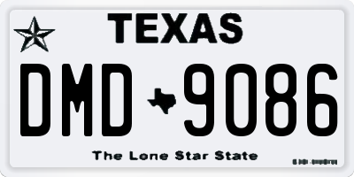 TX license plate DMD9086