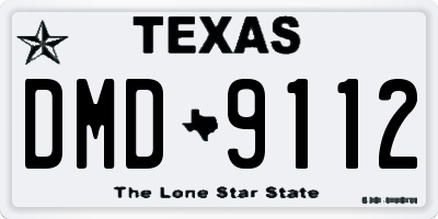 TX license plate DMD9112