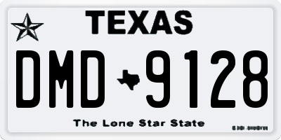 TX license plate DMD9128