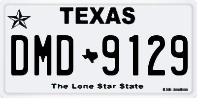 TX license plate DMD9129