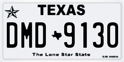 TX license plate DMD9130