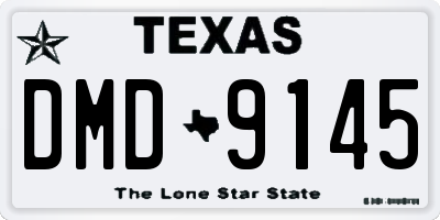 TX license plate DMD9145