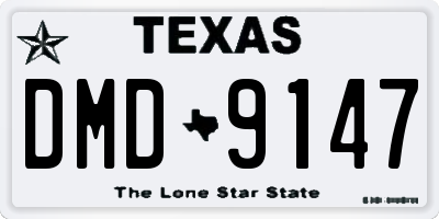TX license plate DMD9147