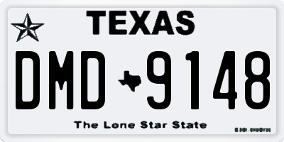 TX license plate DMD9148