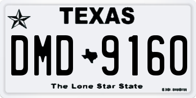 TX license plate DMD9160