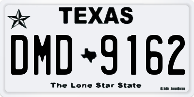 TX license plate DMD9162