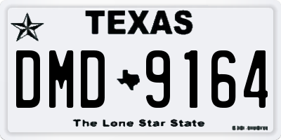 TX license plate DMD9164